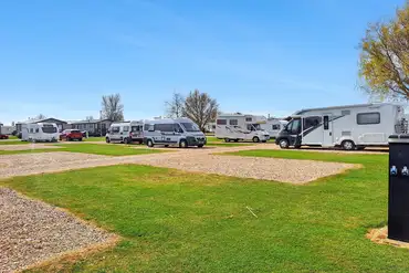 Electric hardstanding pitches with 16 amp hook ups at North Shore Holiday Park