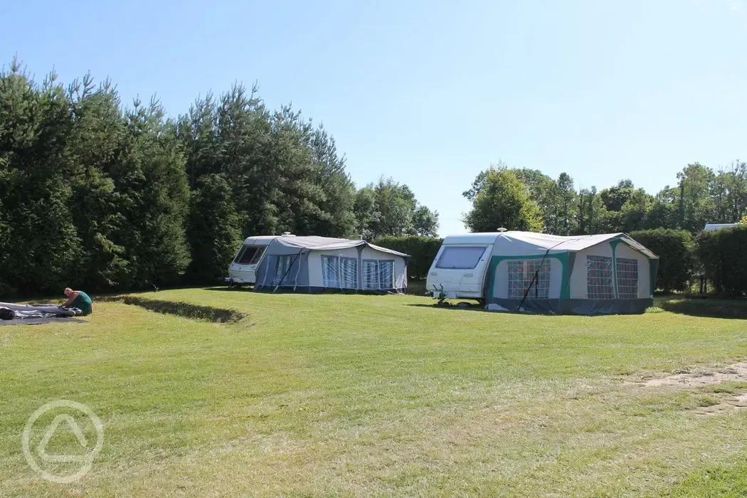 Electric grass pitches (orchard meadow)