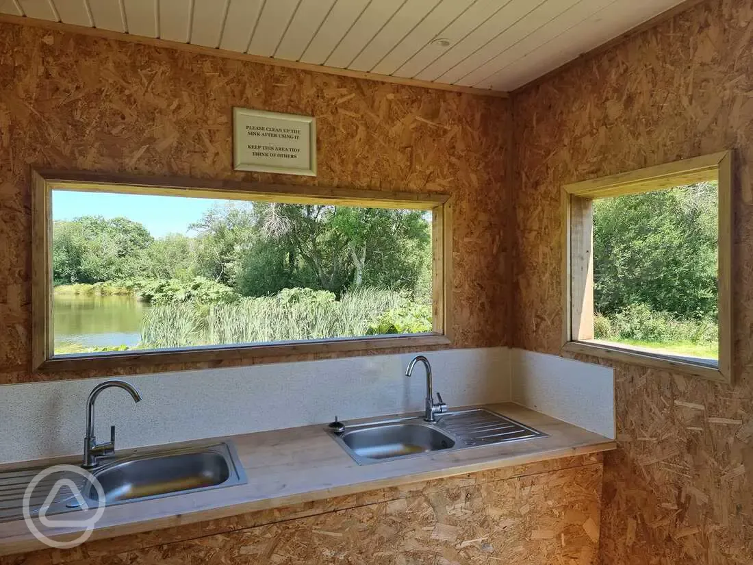 Washing up area