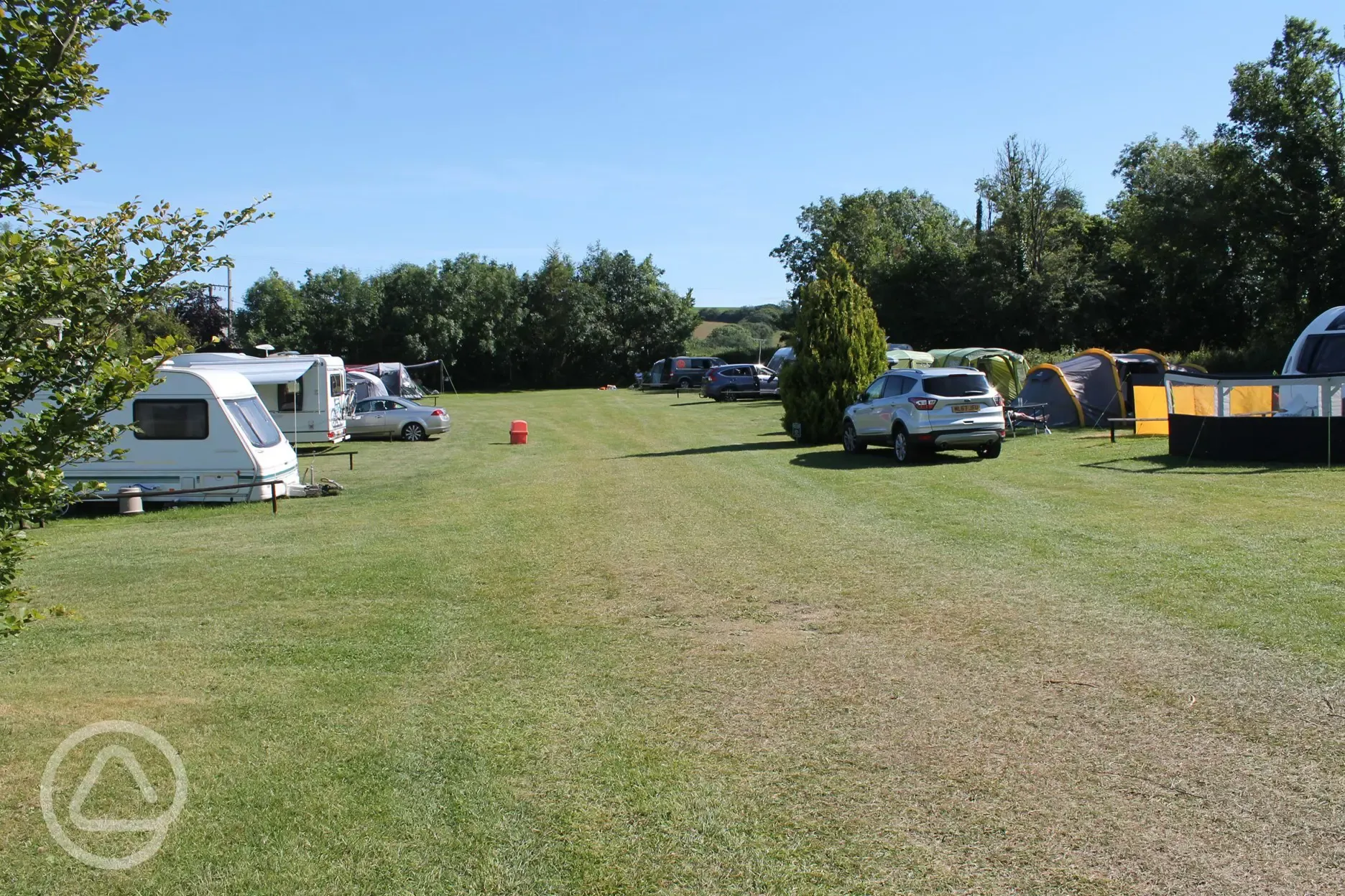 Electric grass pitches (orchard meadow)