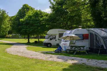 Electric hardstanding pitches with 16 amp hook ups