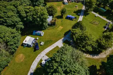 Aerial of the campsite