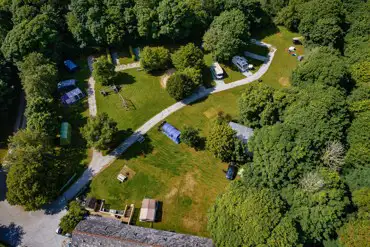 Aerial of the campsite