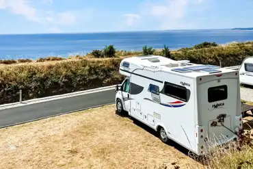 Fully serviced hardstanding pitches 8m x 5m (pitches do not have sea views)