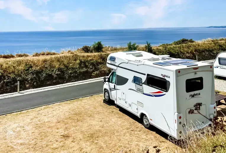 Fully serviced hardstanding pitches 8m x 5m (pitches do not have sea views)