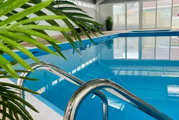 Indoor heated swimming pool, one hour slots available to book at an extra cost