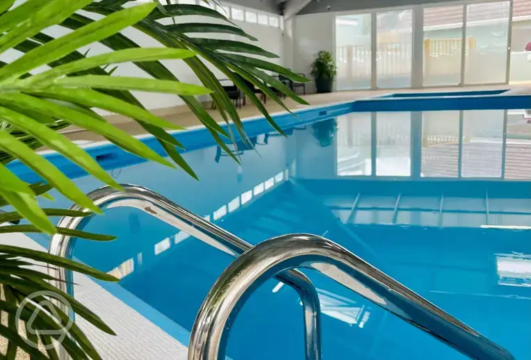 Indoor heated swimming pool, one hour slots available to book at an extra cost