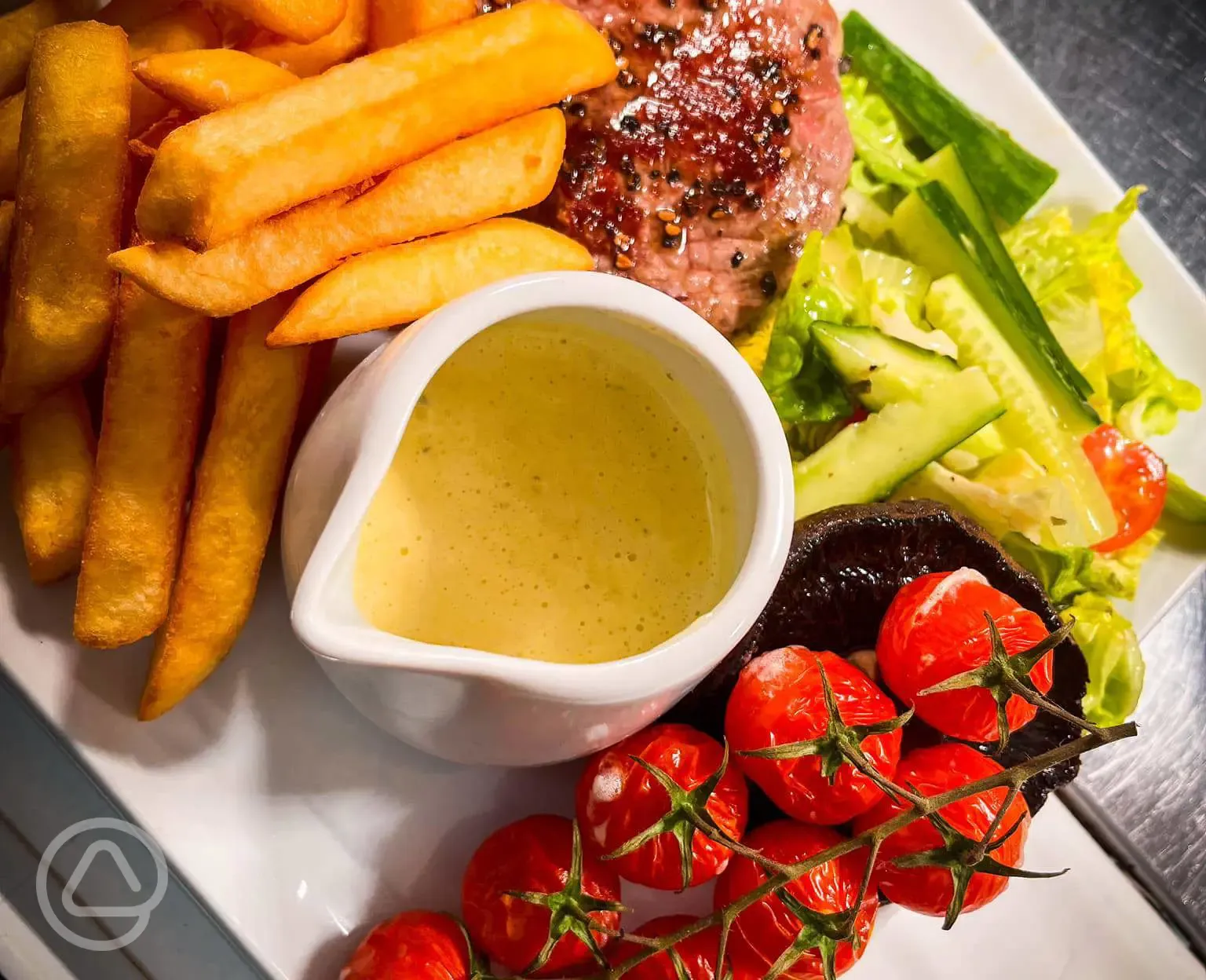 Food available from The Fort Inn restaurant