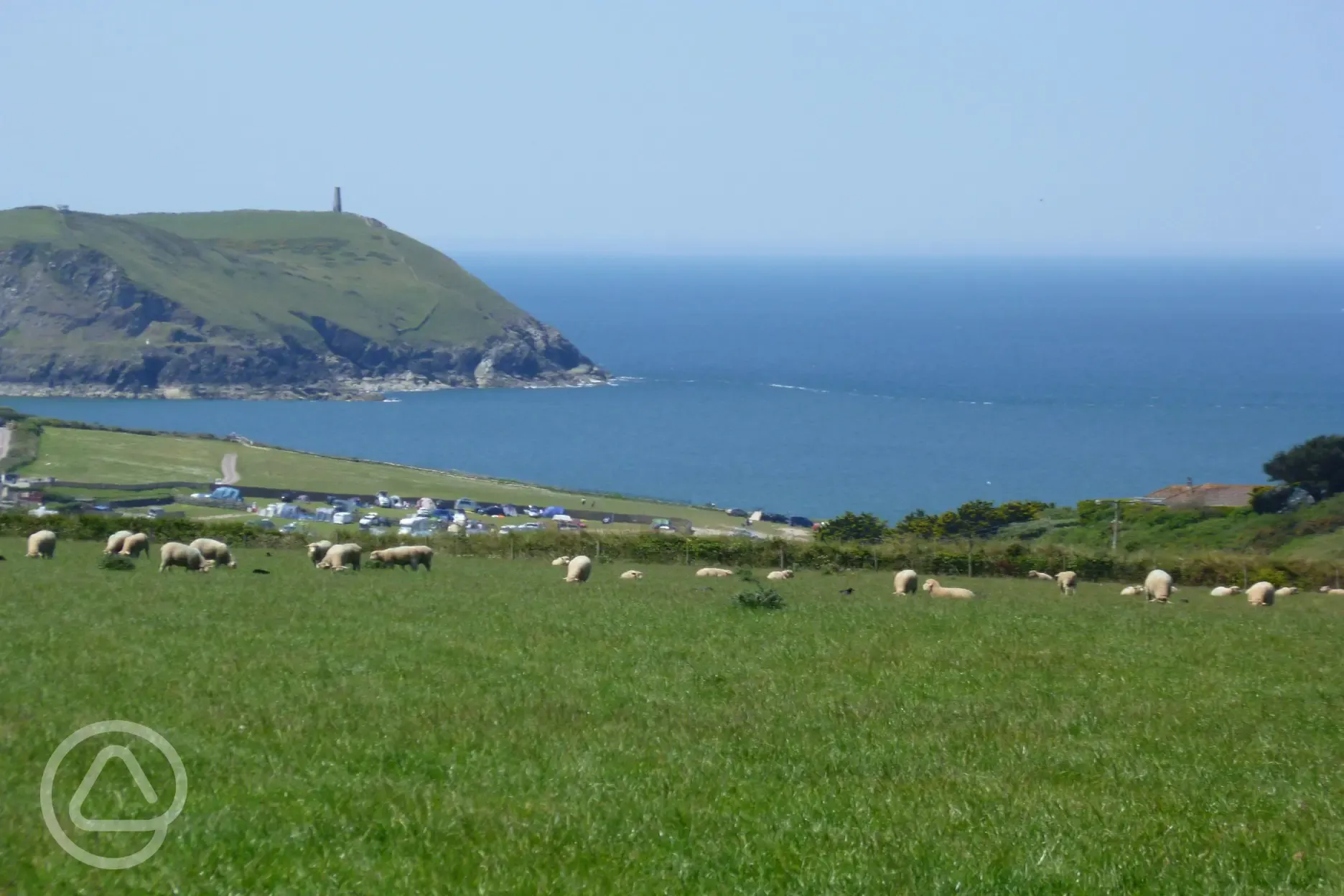 Sea view from Trenant Field