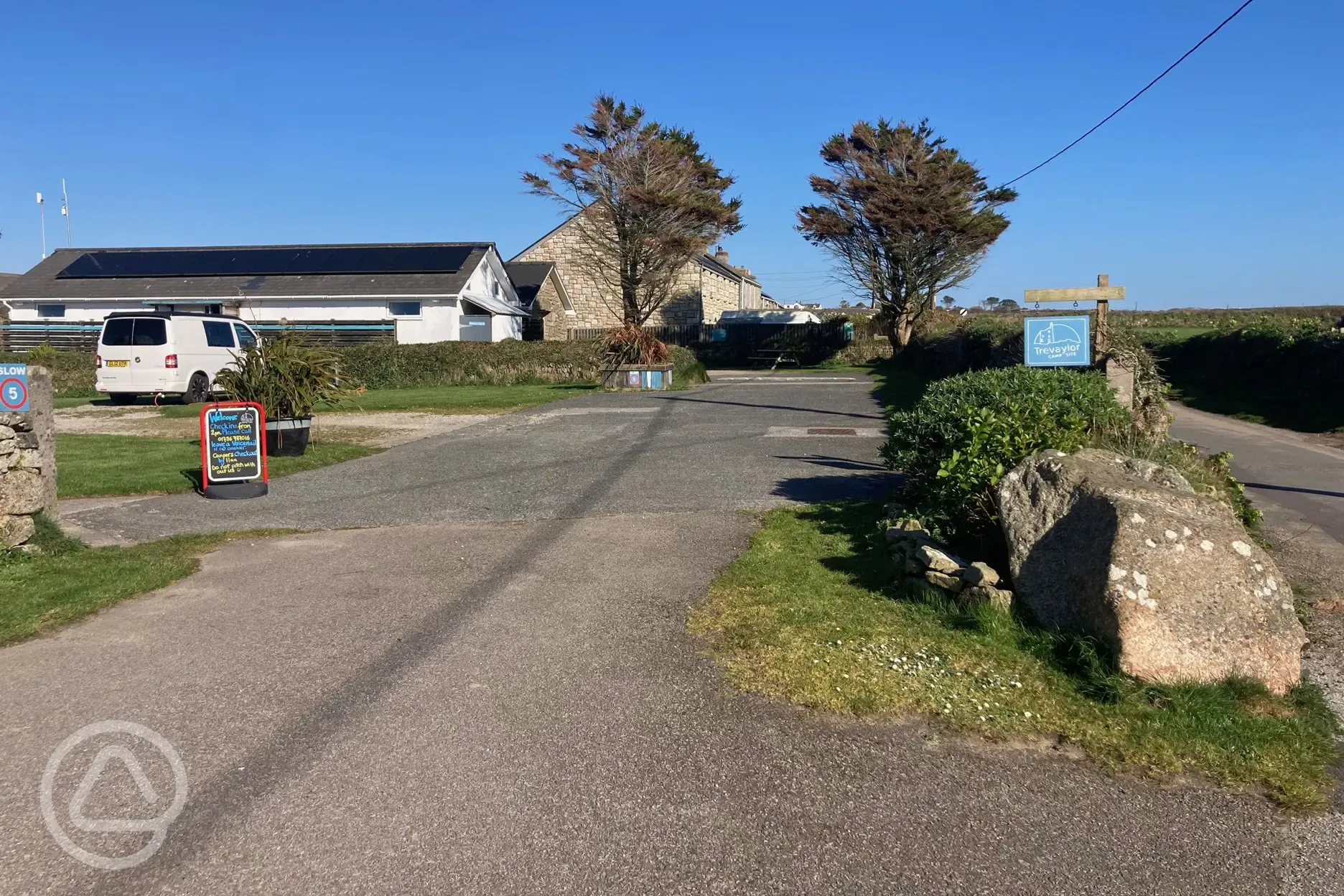 Entrance to the campsite