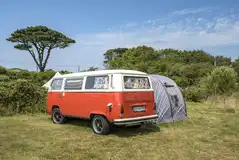 Large electric pitch for a campervan and tent