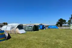 Non electric grass tent pitches by the play park Non electric grass tent pitches by the play park