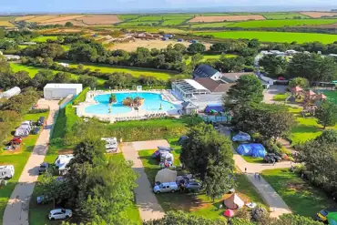 Aerial of the holiday park