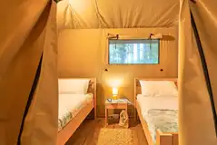 Safari tent twin bedroom (bedding provided)