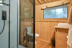 Safari tent ensuite bathroom Safari tent ensuite bathroom