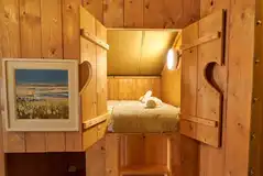 Safari tent cabin bedroom (bedding provided)