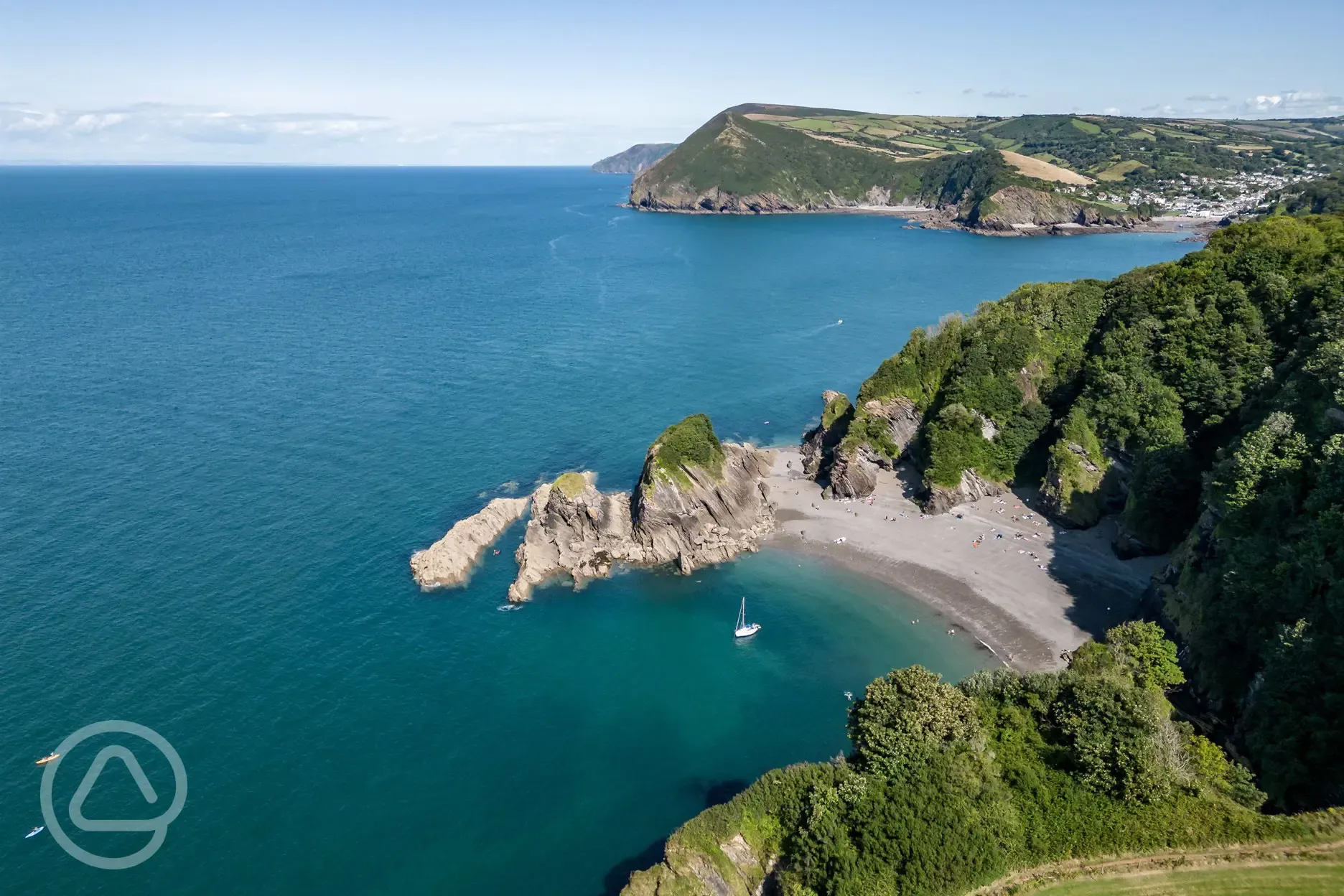 Watermouth's private beach - Broadsands Beach