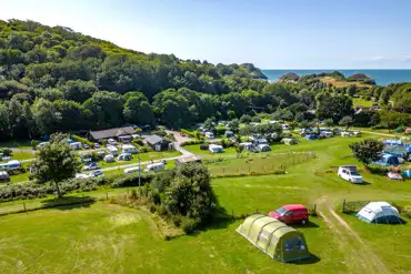 Aerial of the campsite