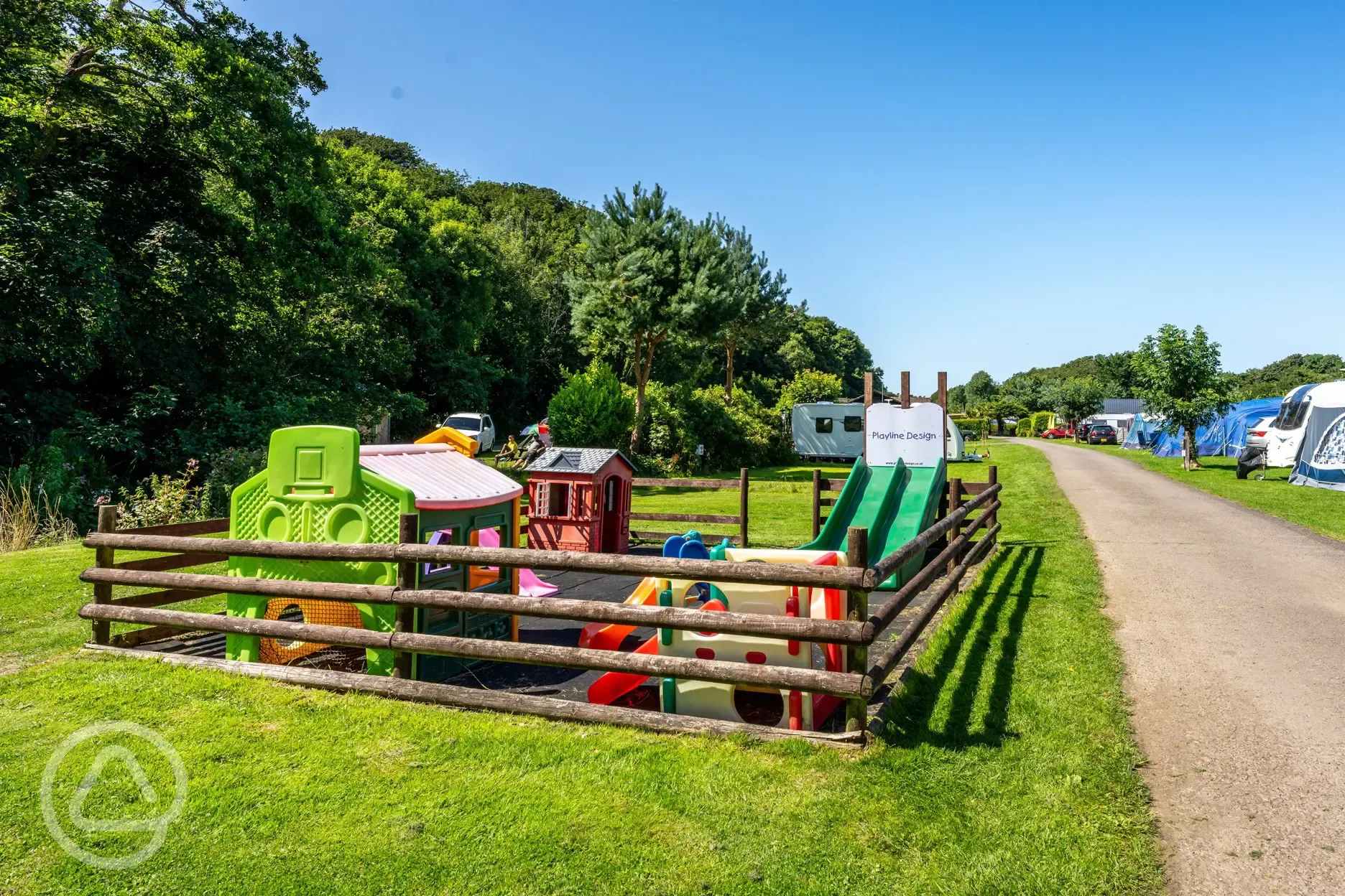 Secure playground for younger kids