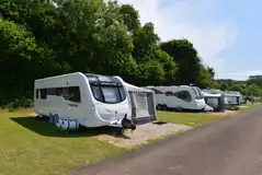 Electric hardstanding pitches (10m x 9m) with 16 amp hook ups