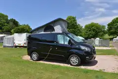 Electric hardstanding pitches (10m x 9m) with 16 amp hook ups