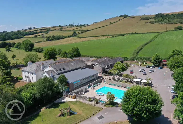 Aerial of site's facilities
