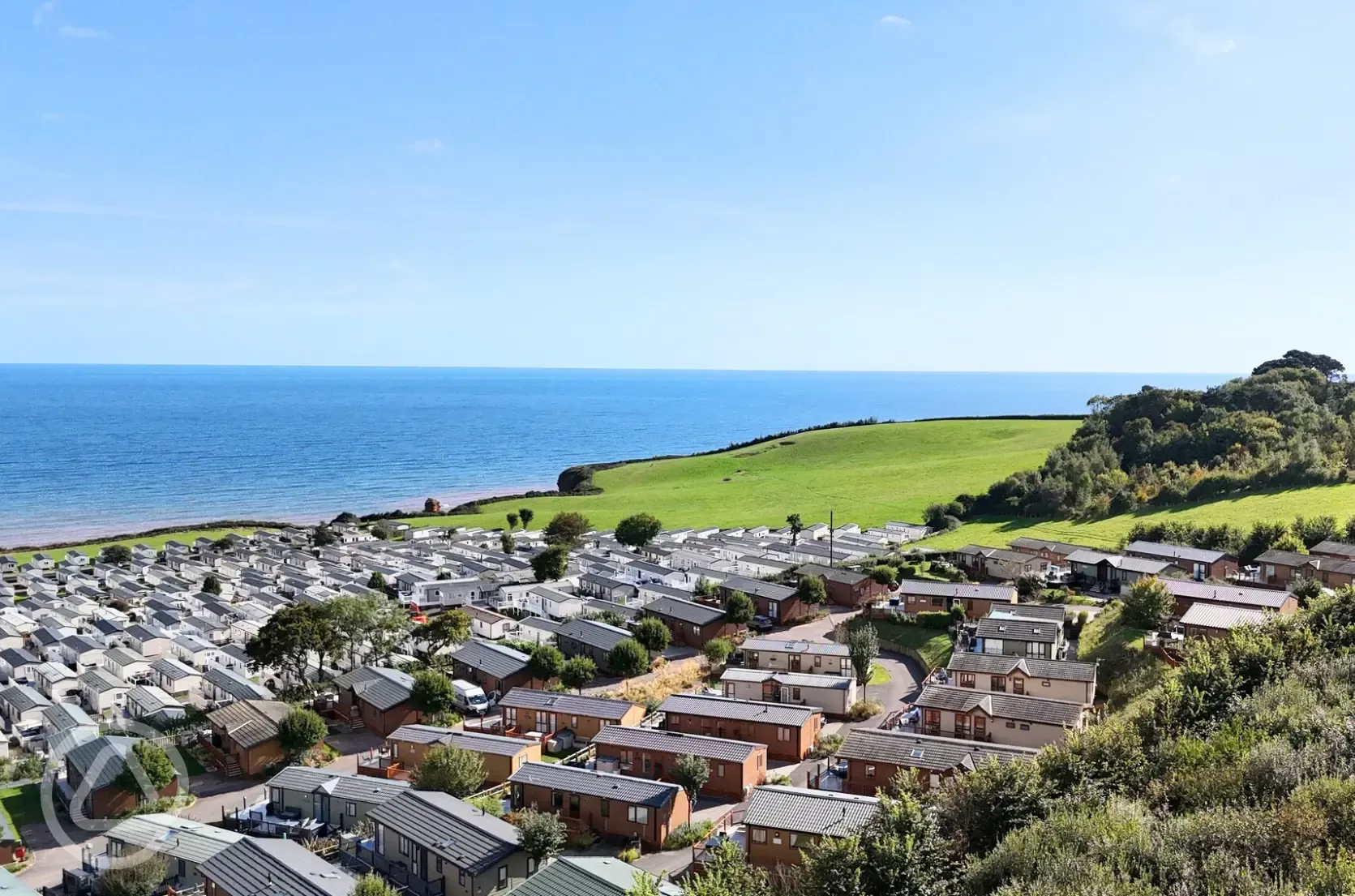 Aerial of the park and coast