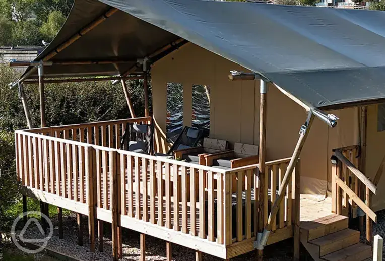 Ensuite furnished safari tents (five persons)