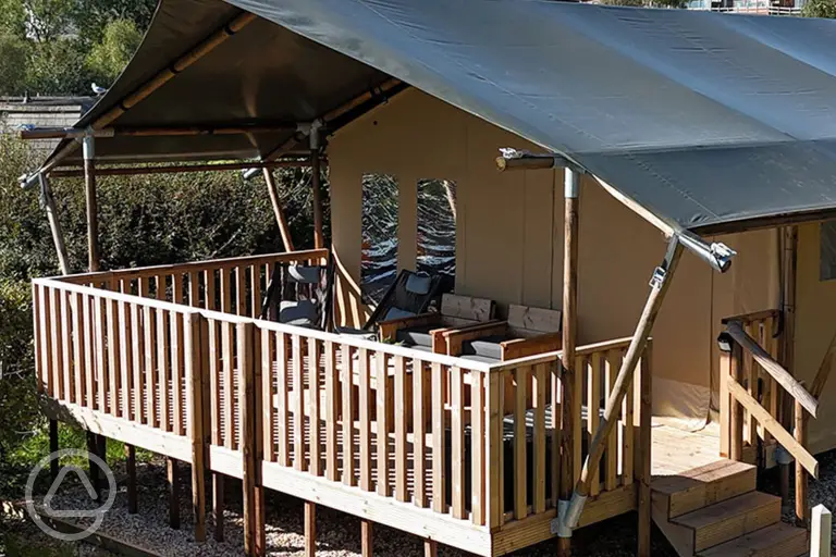 Ensuite furnished safari tents (five persons)