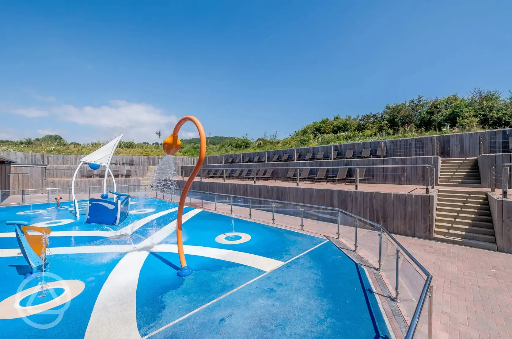 Outdoor splash zone