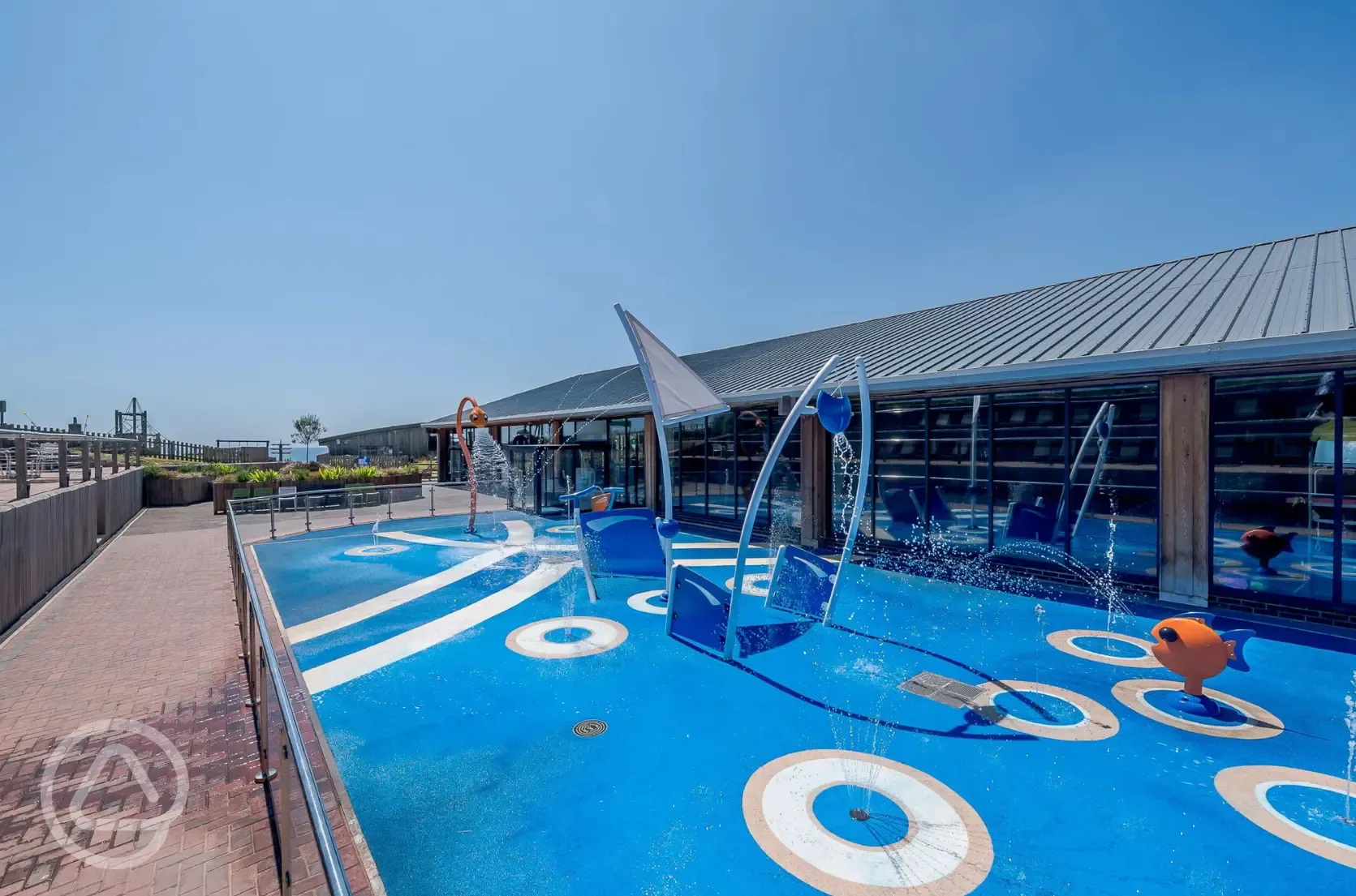 Outdoor splash zone