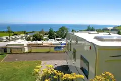 Fully serviced hardstanding pitches with sea views (16 amp hook ups)