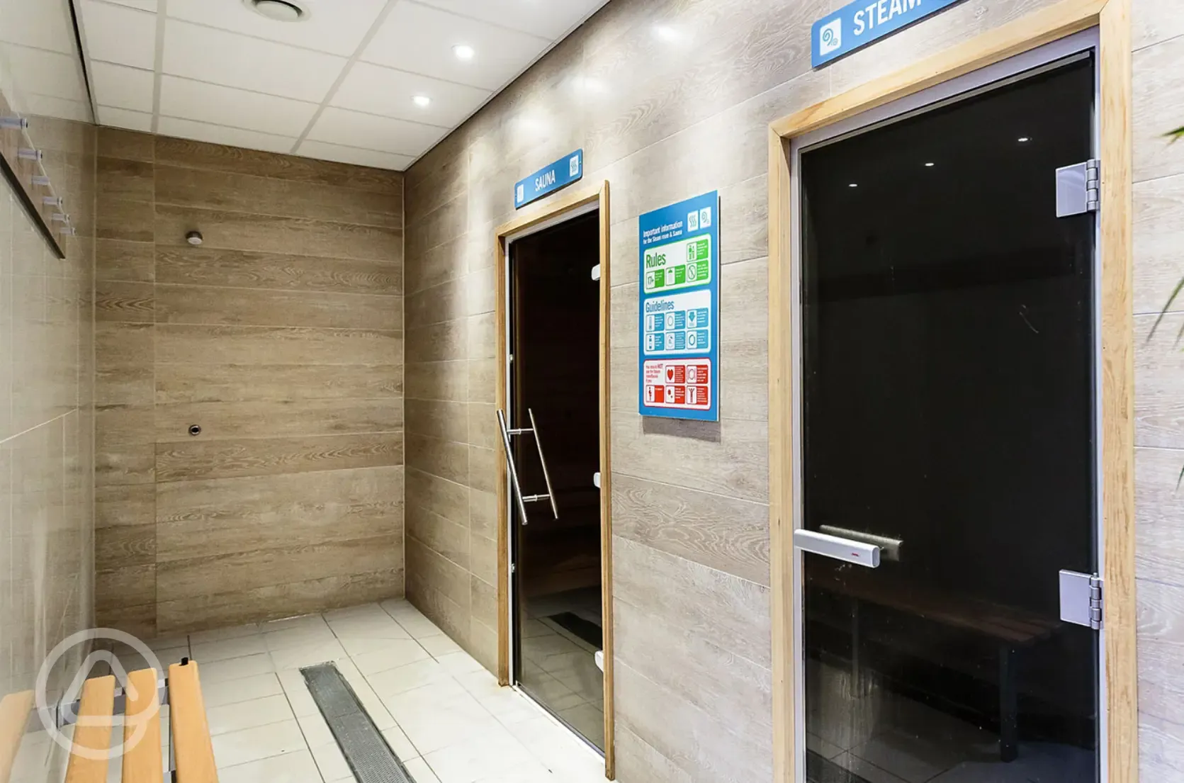 Steam room and sauna
