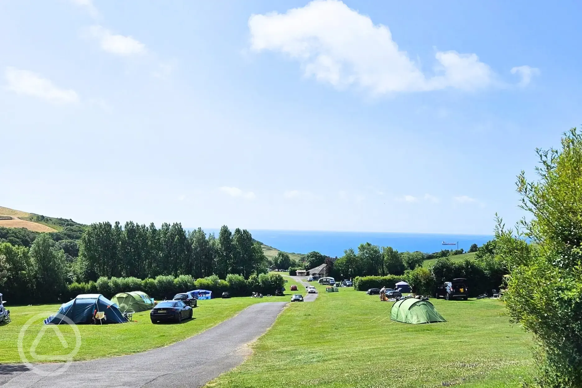 Tents on non electric grass pitches