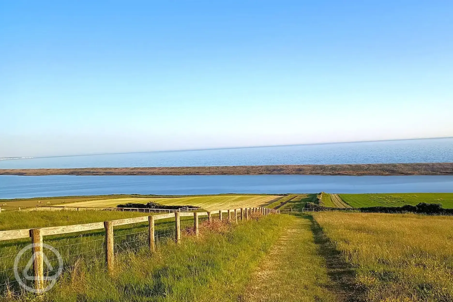 Sea views from West Fleet Holiday Farm's path Sea views from West Fleet Holiday Farm's path