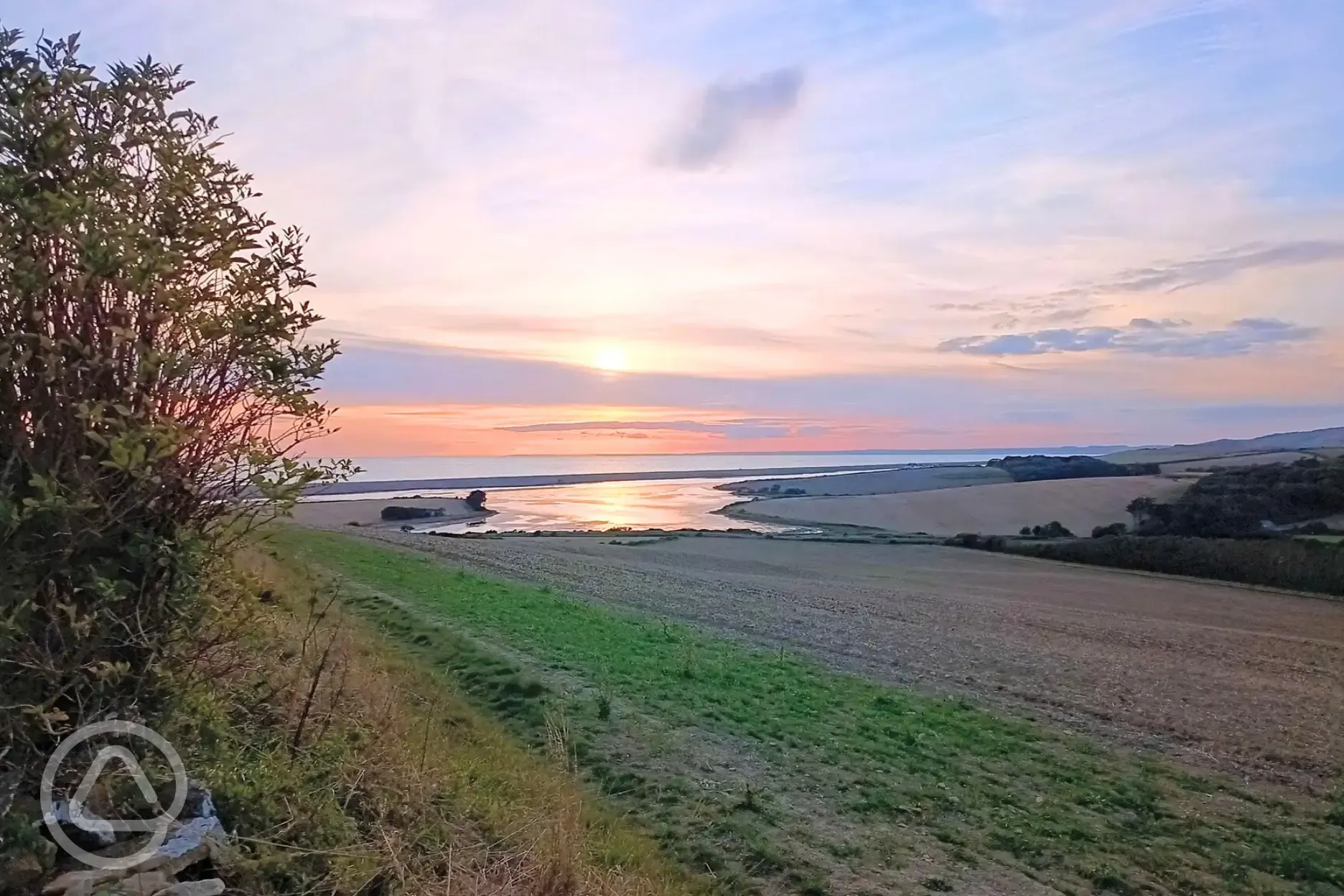 Sunset views from West Fleet Holiday Farm's path Sunset views from West Fleet Holiday Farm's path