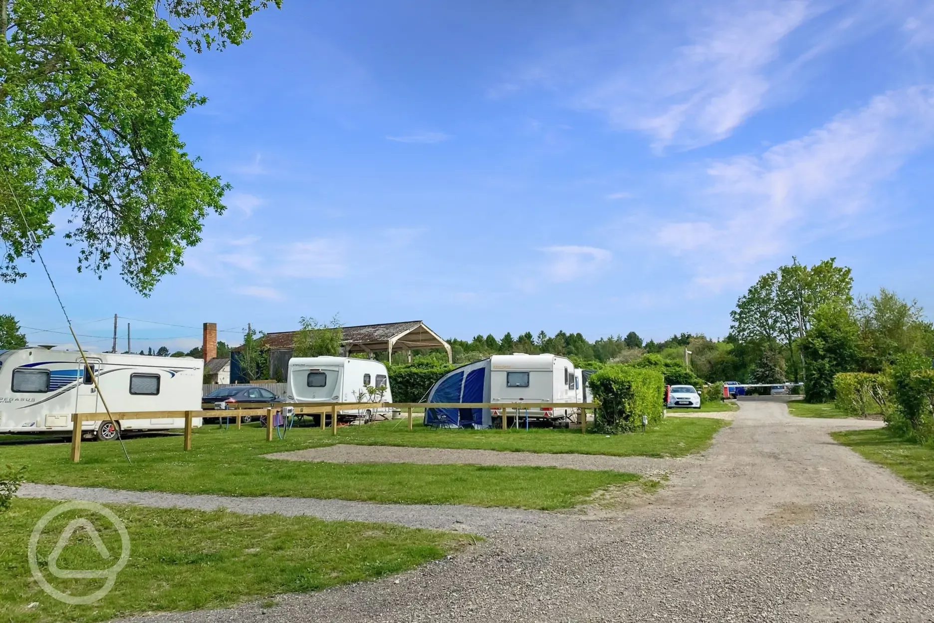 Serviced hardstanding pitches