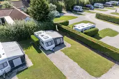 Aerial of the standard electric hardstanding pitches Aerial of the standard electric hardstanding pitches