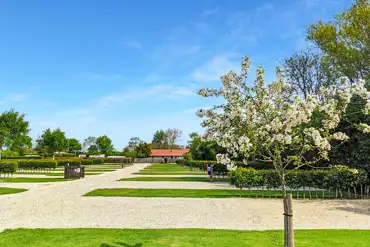 Electric hardstanding pitches (10m wide) at Black Bull Caravan Park