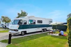 XL super serviced pitch with a private grass area XL super serviced pitch with a private grass area