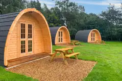 Large camping pods (dog friendly)