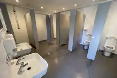 Toilets and sinks