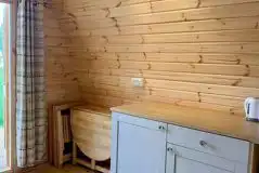 Large camping pod fold up table and chairs 
