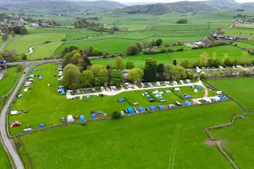 Aerial of the campsite