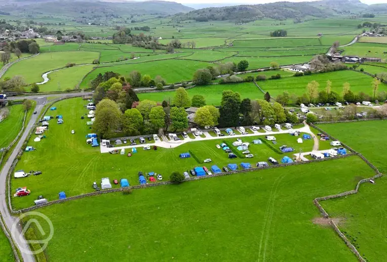 Aerial of the campsite