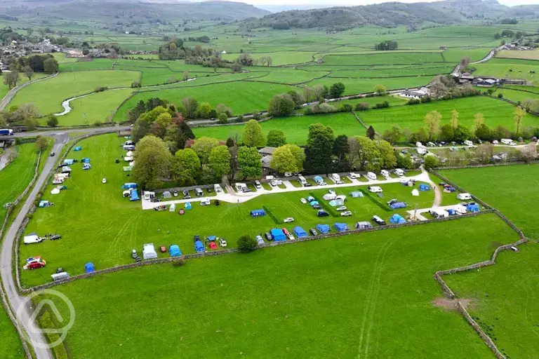 Aerial of the campsite
