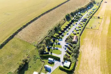Aerial of Humble Bee Farm in North Yorkshire