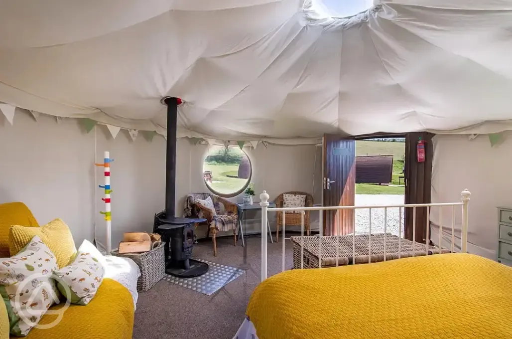 Yurt interior