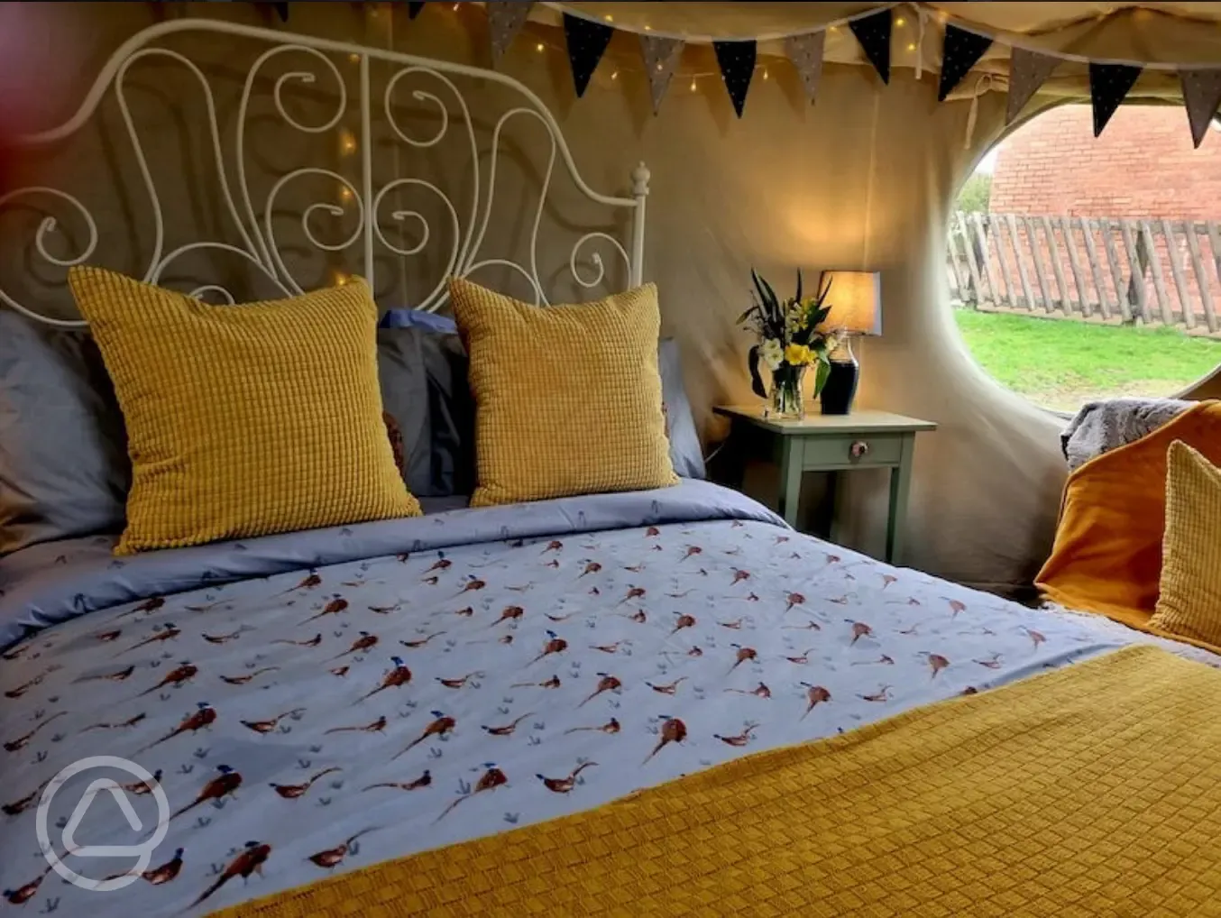 Yurt double bed