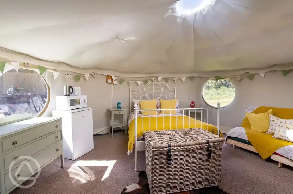 Yurt interior